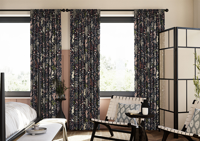 Pierre, Midnight - Made to Measure Curtains - Image 3